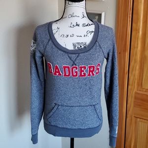Victoria's Secret PINK Wisconsin Badgers Sweatshirt Gray Size SMALL